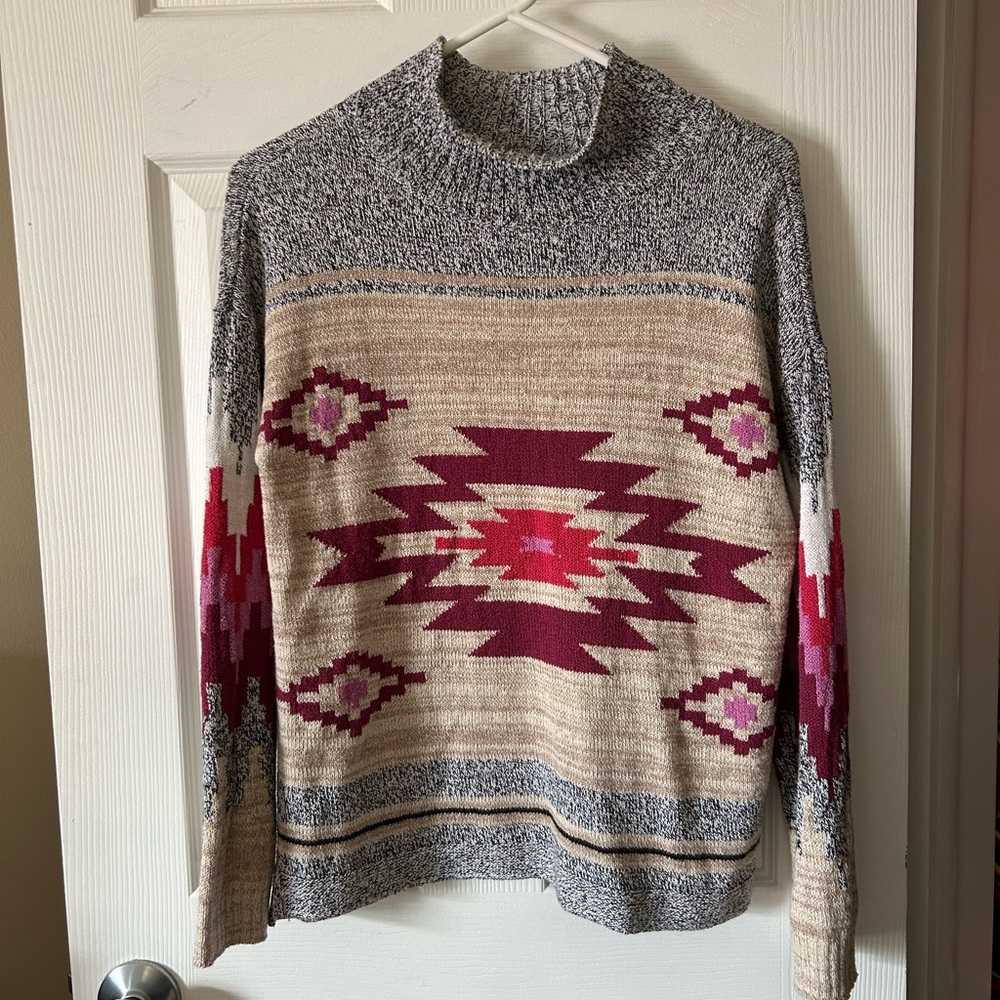 Nic+Zoe Navajo Aztec print Sweater size S